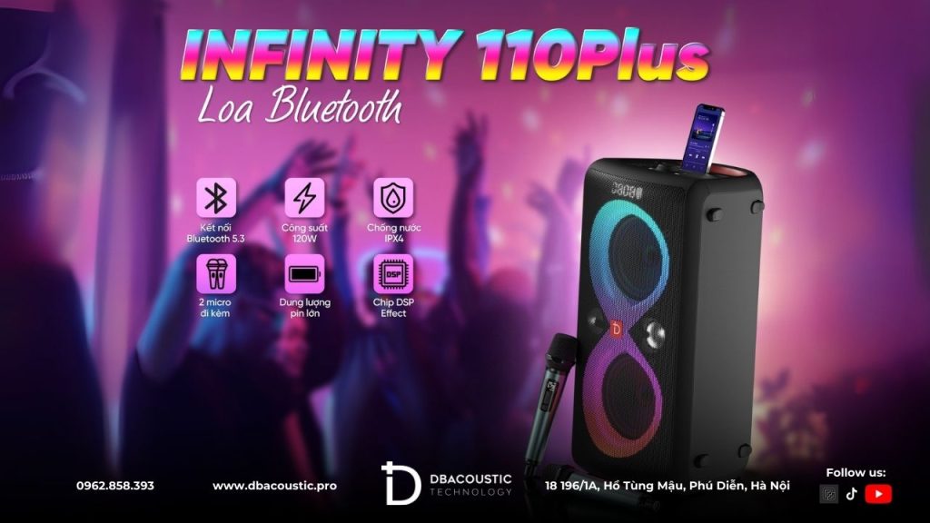 Loa DBAcoustic Infinity 110Plus  là dòng loa di động phổ biến