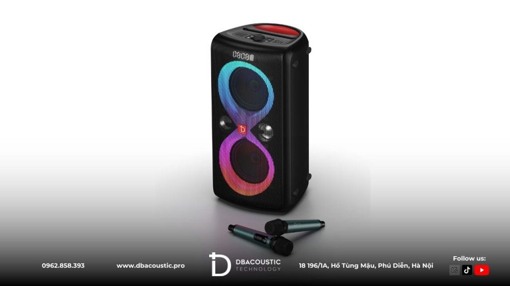 Infinity 110Plus trang bị bluetooth và đèn RGB nhiều màu sắc.