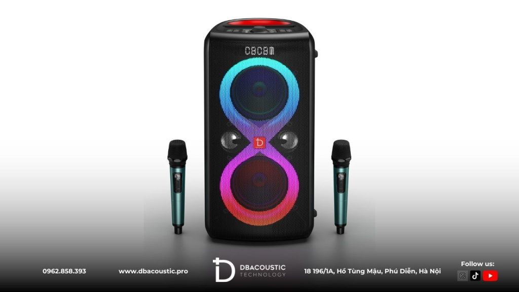 Loa karaoke DBAcoustic Infinity 110Plus trang bị thêm 1 micro cầm tay