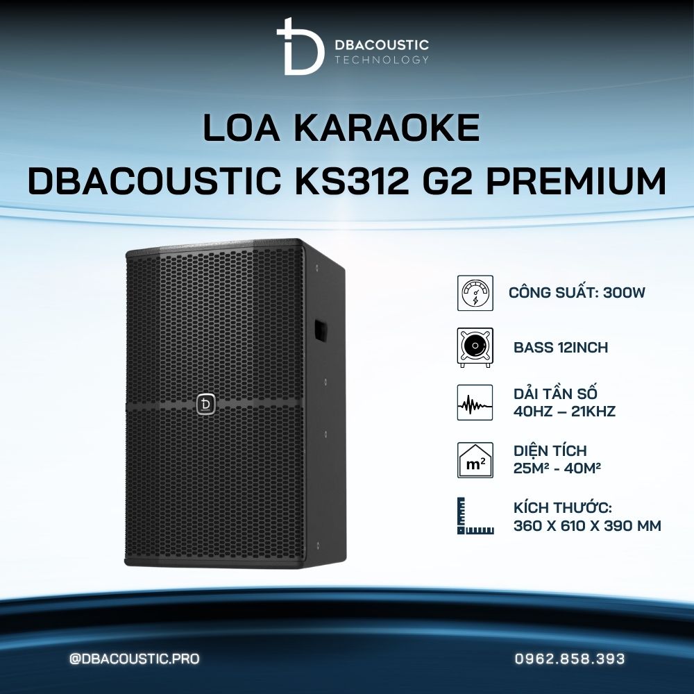 Loa karaoke DBACOUSTIC KS312 G2 PREMIUM