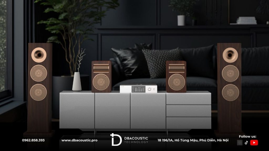 Loa karaoke DBAcoustic LX-SH28 rất hợp khi bố trí trong phòng khách.