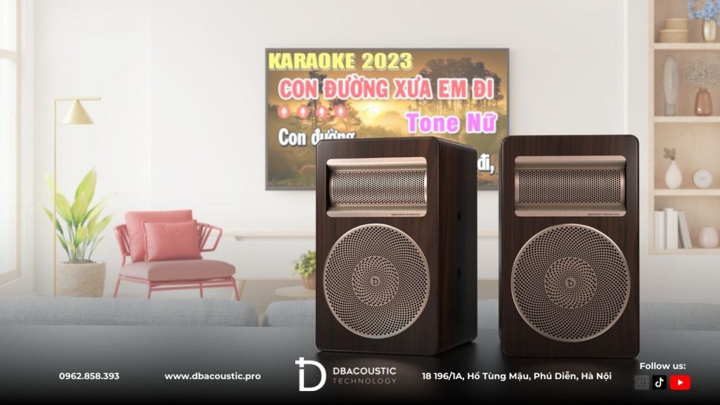 Loa Karaoke DBAcoustic LX-SH8 có ngoại hình sang trọng, thời thượng.