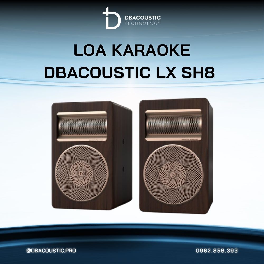 Loa karaoke bookshelf DBACOUSTIC LX-SH8 - Ảnh 4
