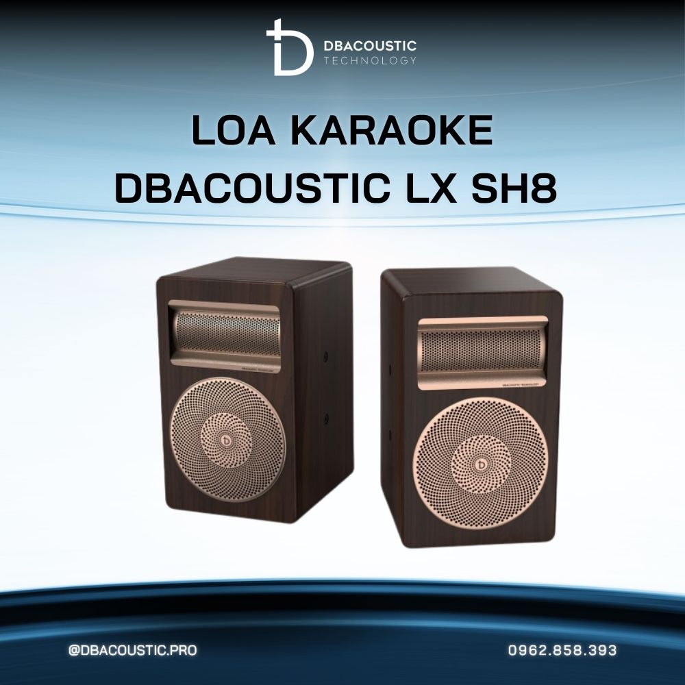Loa karaoke bookshelf DBACOUSTIC LX-SH8 - Ảnh 5