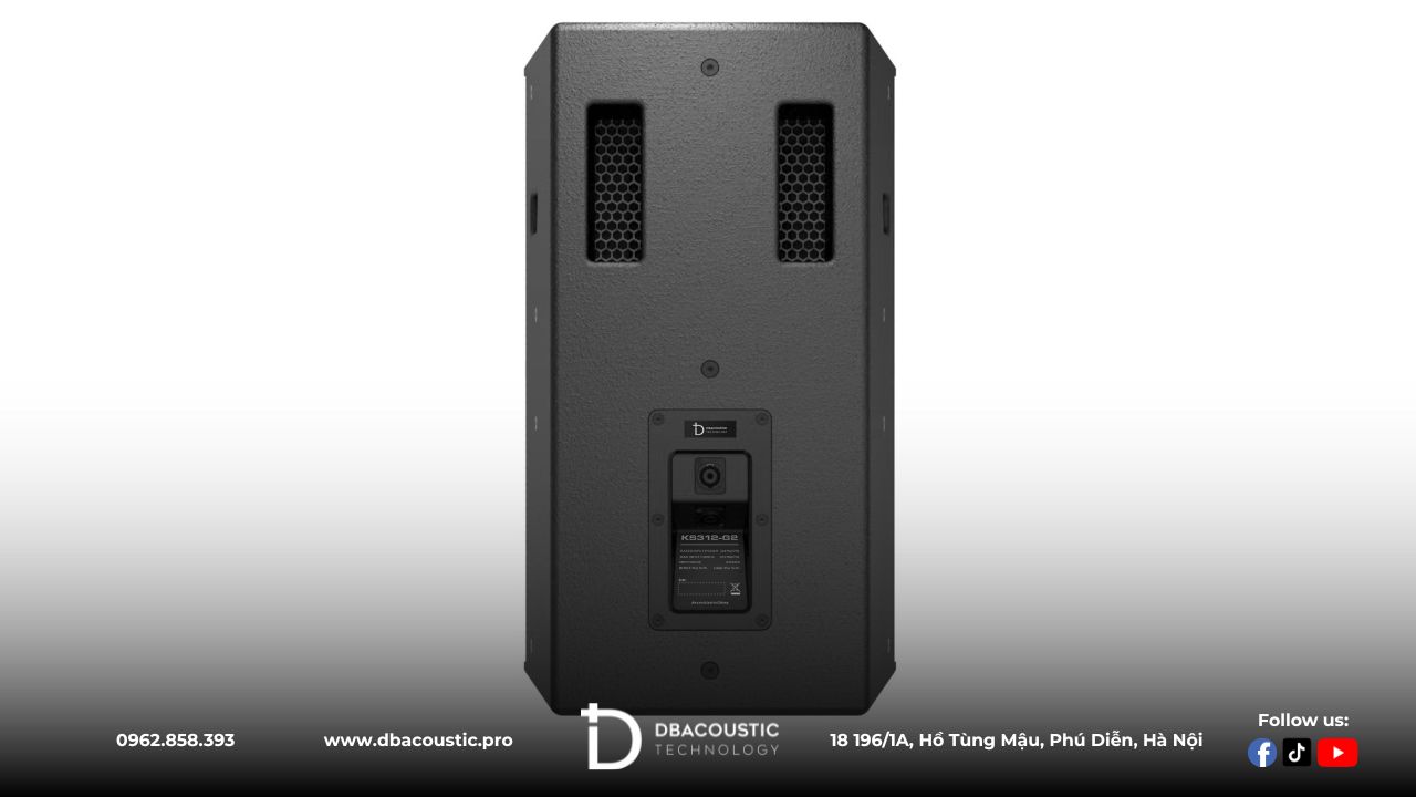 DBAcoustic KS312 G2 có phần vỏ loa được làm từ chất liệu cứng cáp