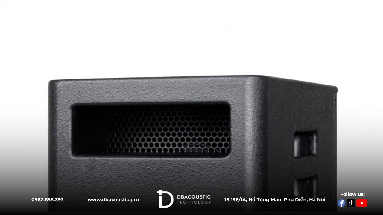 Loa Karaoke DBAcoustic KS912 có ngoại hình cứng cáp, khỏe khoắn.