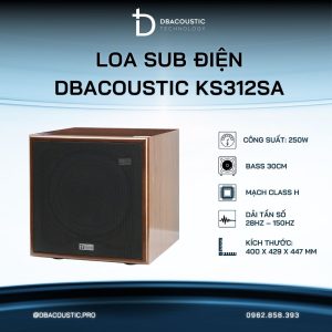 Loa sub điện karaoke DBACOUSTIC KS312SA