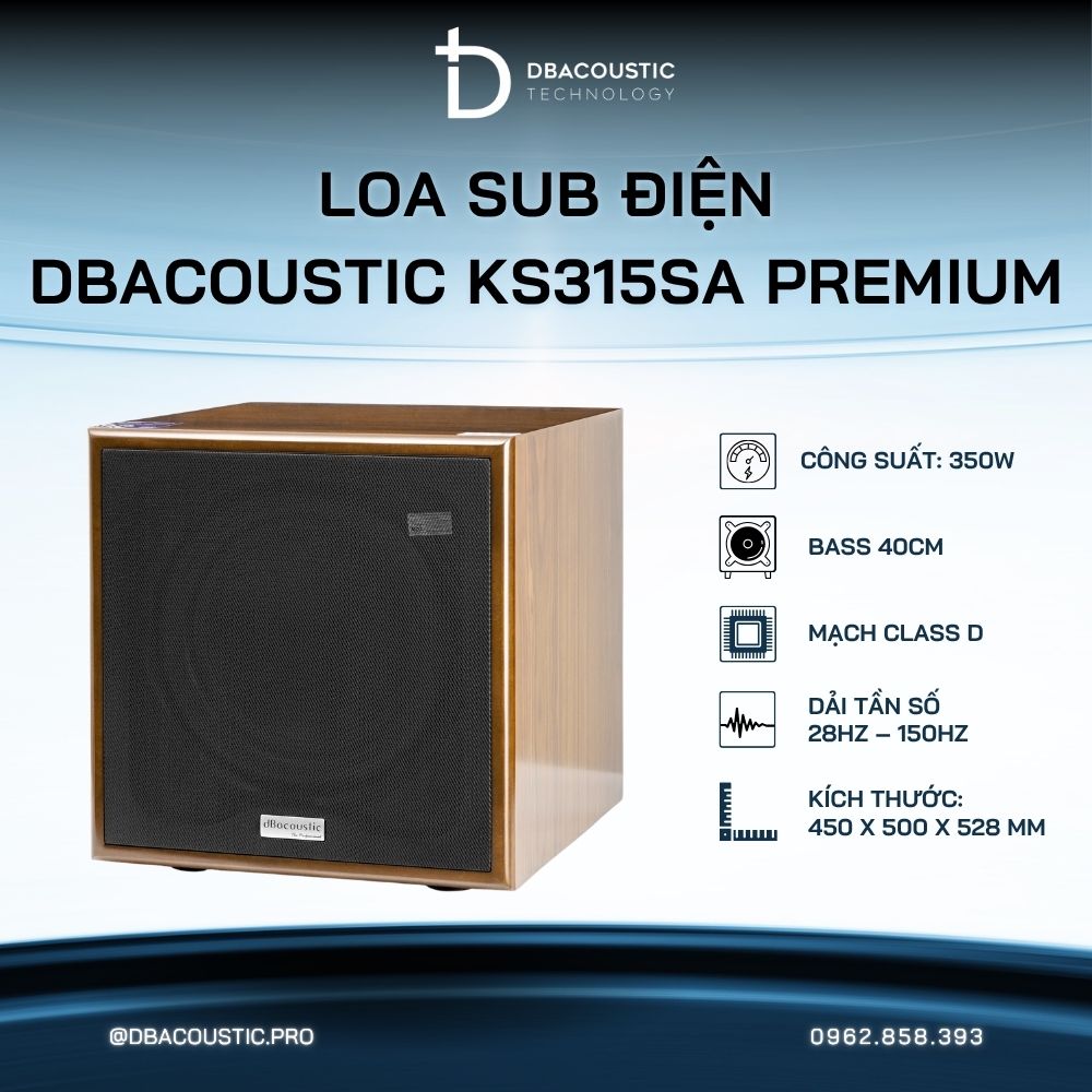 Loa sub điện karaoke DBACOUSTIC KS315SA PREMIUM