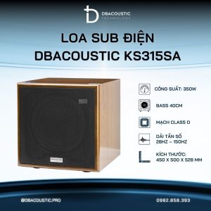 Loa sub điện karaoke DBACOUSTIC KS315SA