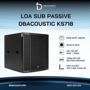 Loa sub hơi karaoke DBACOUSTIC KS718