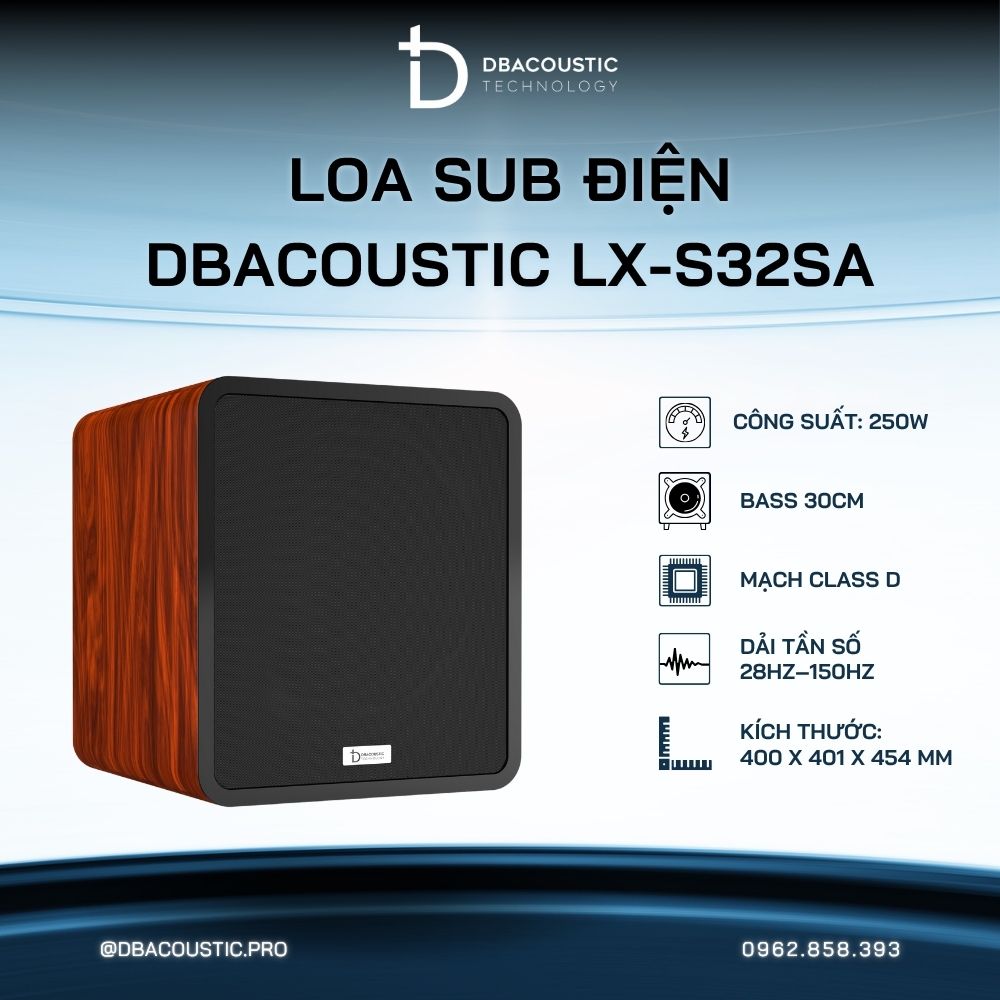 Loa sub điện karaoke DBACOUSTIC LX-S32SA