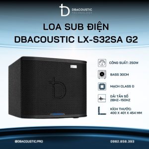 Loa sub điện karaoke DBACOUSTIC LX-S32SA G2