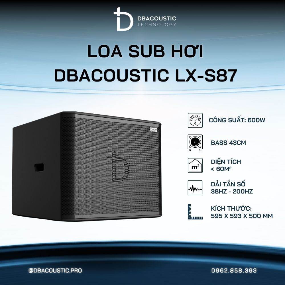 Loa sub hơi karaoke DBACOUSTIC LX-S87