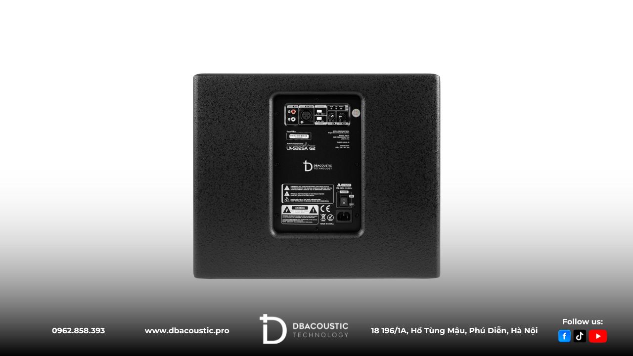 DBAcoustic LX-S32SA G2 dễ dàng phối ghép với các thiết bị khác