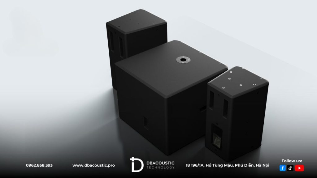 Loa subwoofer DBAcoustic LX-S87 có ngoại hình rất sang trọng.