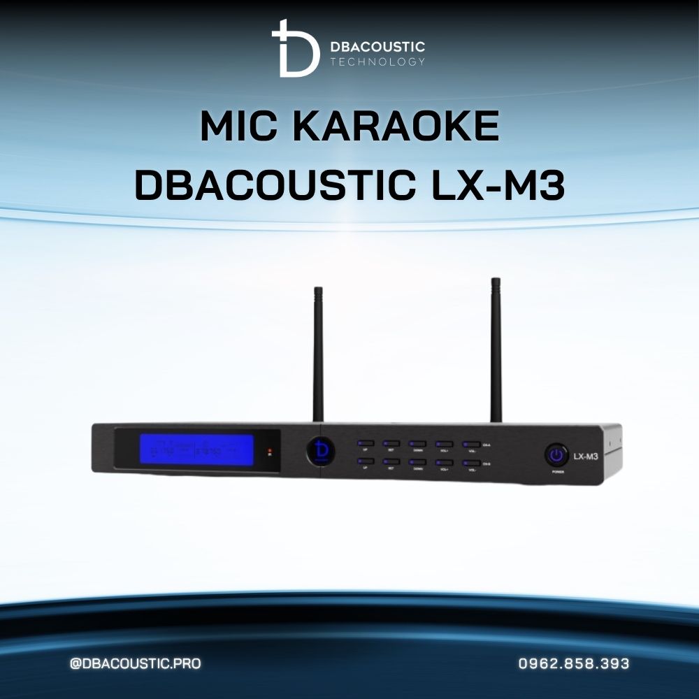 Mic không dây DBACOUSTIC LX-M3 - Ảnh 3