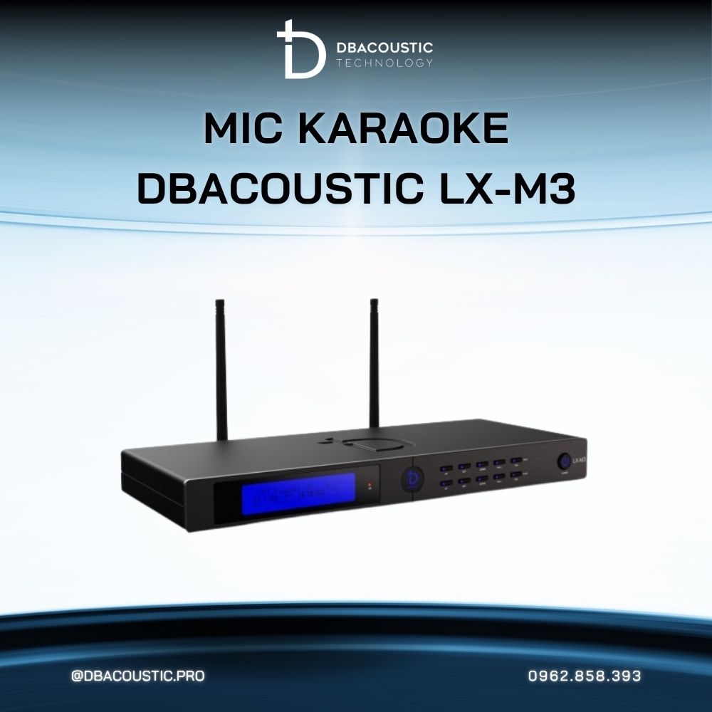 Mic không dây DBACOUSTIC LX-M3 - Ảnh 4