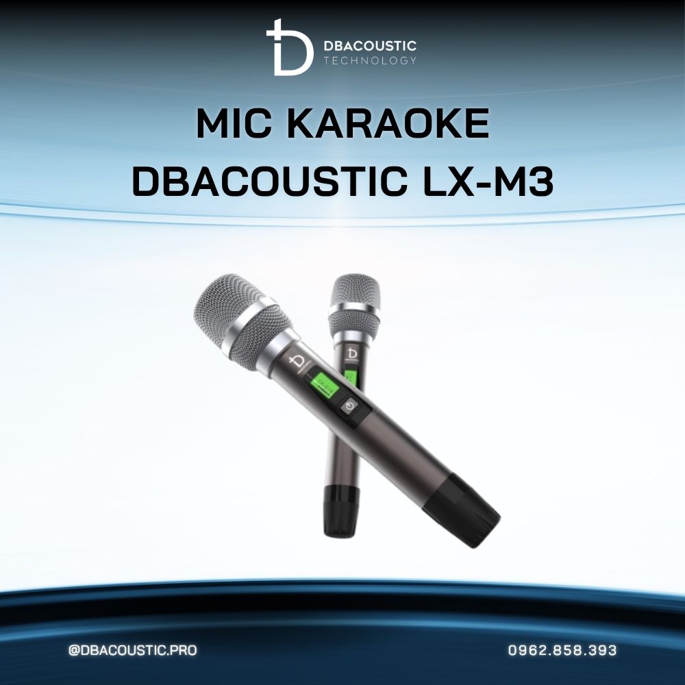 Mic không dây DBACOUSTIC LX-M3 - Ảnh 5