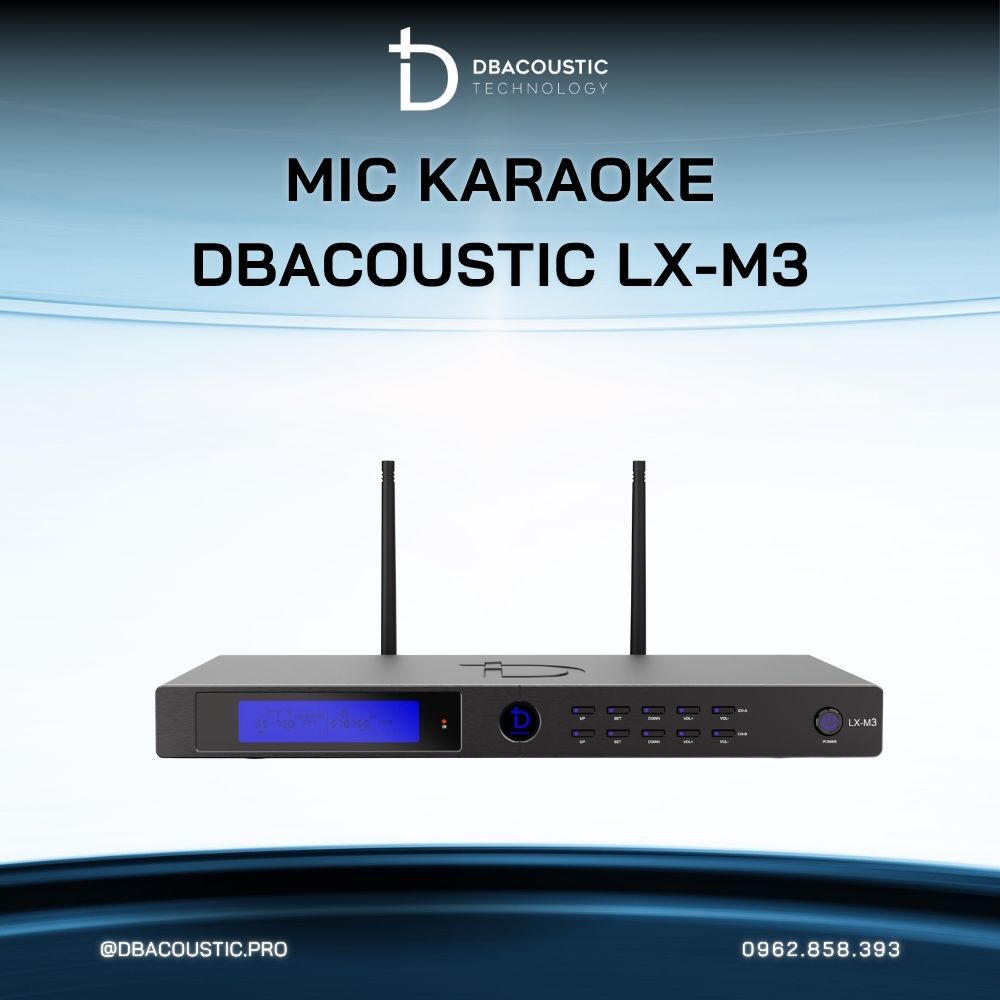 Mic không dây DBACOUSTIC LX-M3 - Ảnh 8