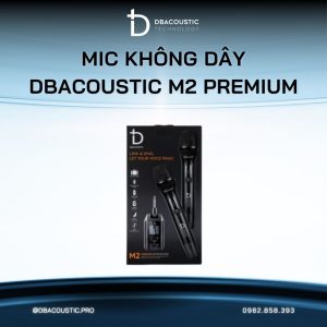 Mic không dây đầu thu nhỏ DBACOUSTIC M2 PREMIUM (tích hợp 8 chế độ ECHO, chuyên dụng cho loa di động) - Ảnh 3