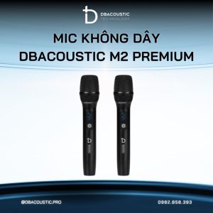 Mic không dây đầu thu nhỏ DBACOUSTIC M2 PREMIUM (tích hợp 8 chế độ ECHO, chuyên dụng cho loa di động) - Ảnh 4