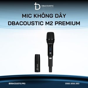Mic không dây đầu thu nhỏ DBACOUSTIC M2 PREMIUM (tích hợp 8 chế độ ECHO, chuyên dụng cho loa di động) - Ảnh 5