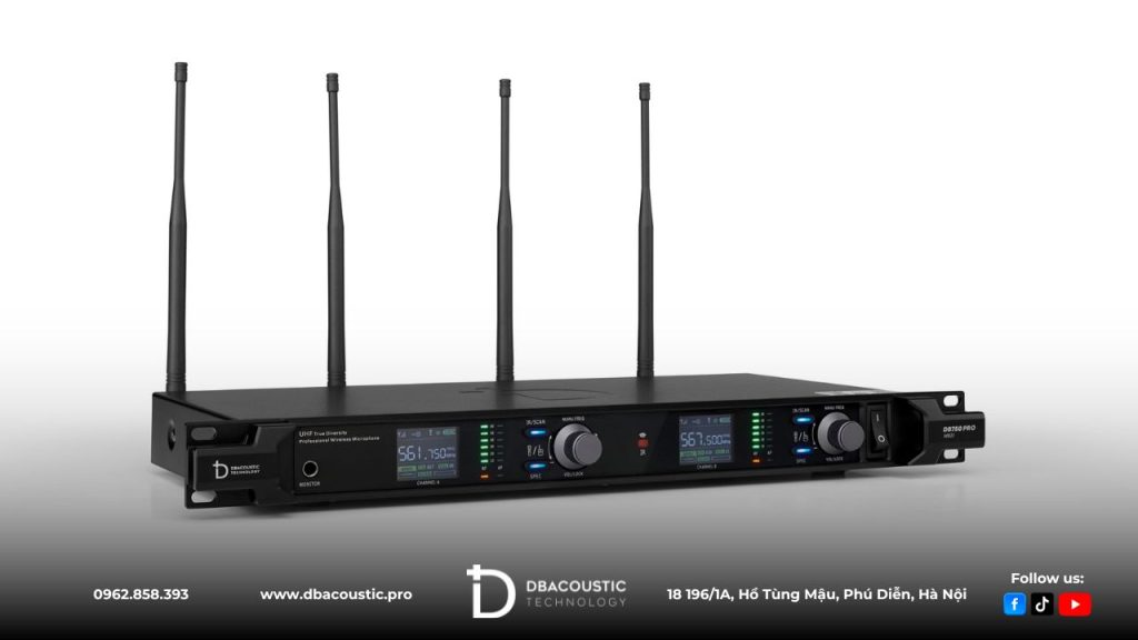 DBAcoustic DB750 PRO MKII có khả năng thu phát sóng ấn tượng