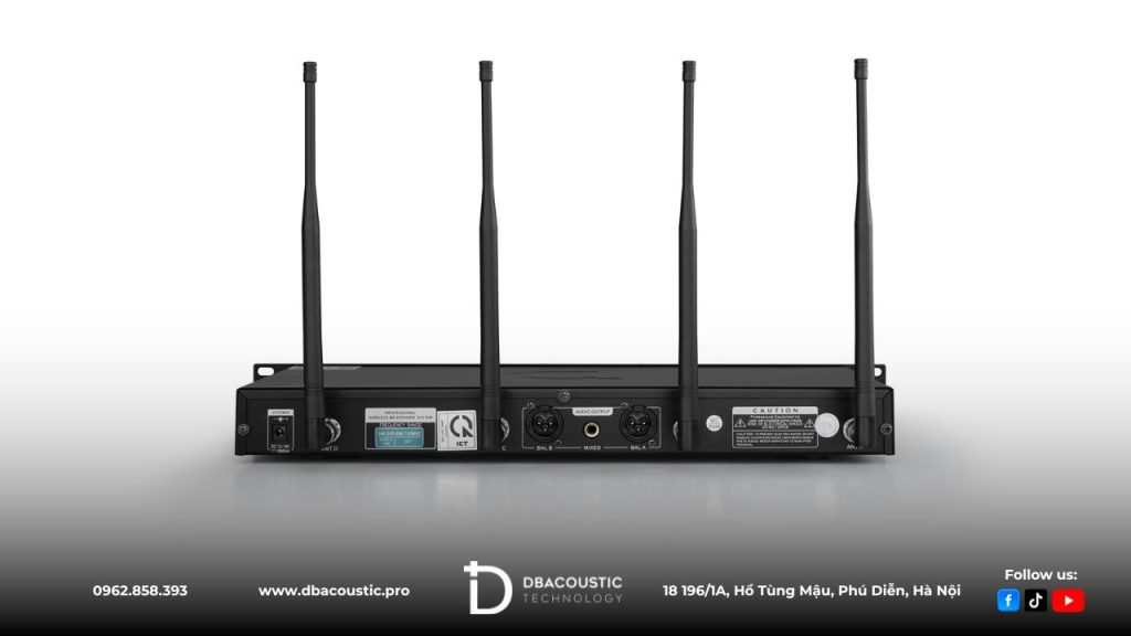 DBAcoustic DB750PRO MKII hỗ trợ tính năng quét tần số tự động