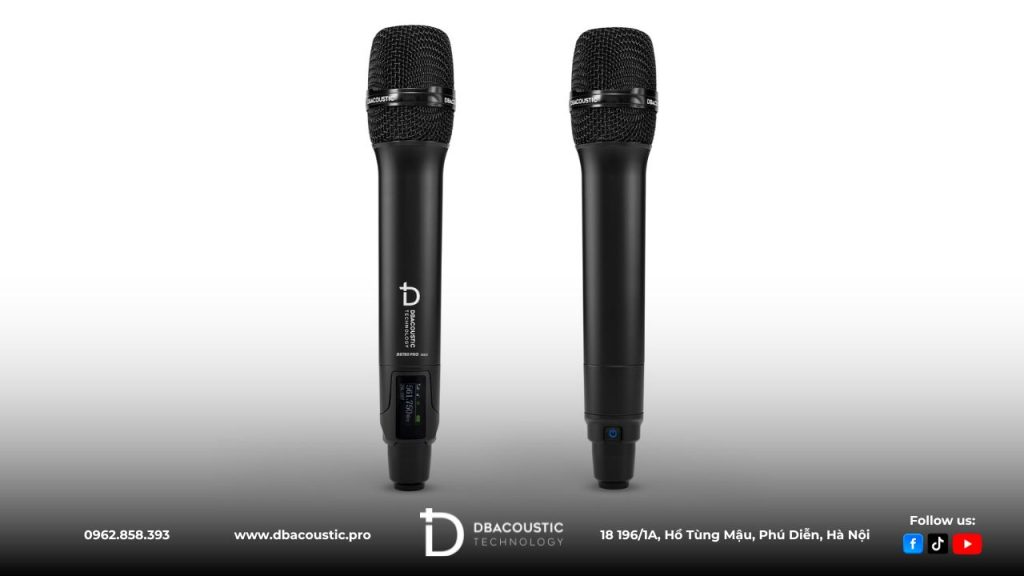 Tay mic của DBAcoustic DB750 PRO MKII dễ cầm nắm, hát hay