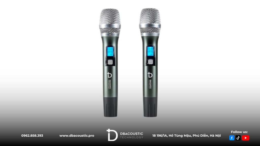 DBAcoustic K5000S trang bị 2 mic cầm tay khung nhôm thời thượng