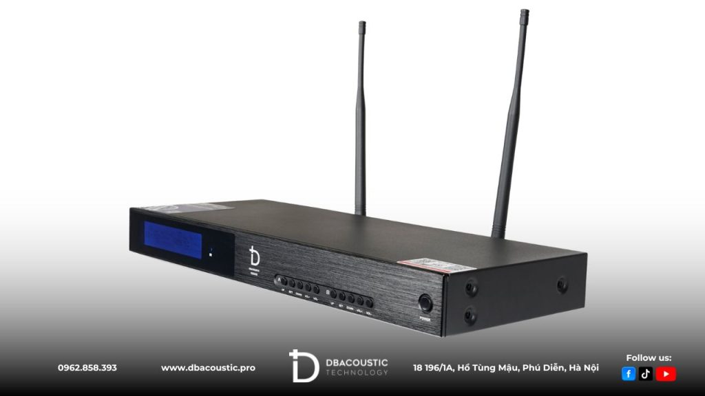 DBAcoustic K500S trang bị 2 angten thu phát sóng