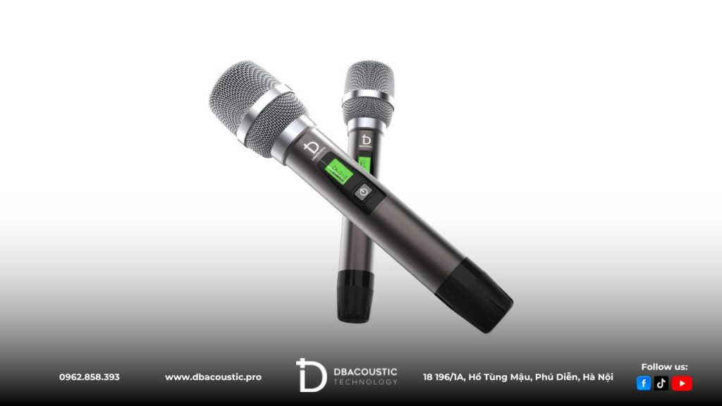 Tay mic của DBAcoustic LX-M3 được thiết kế khung nhôm thời thượng