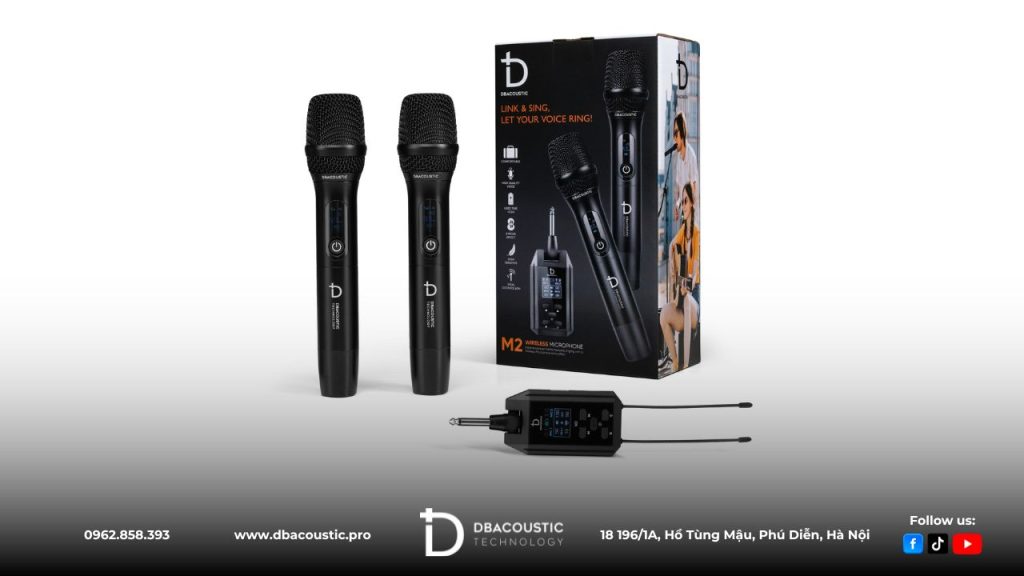 Micro không dây DBAcoustic M2 sở hữu 8 chế độ ECHO