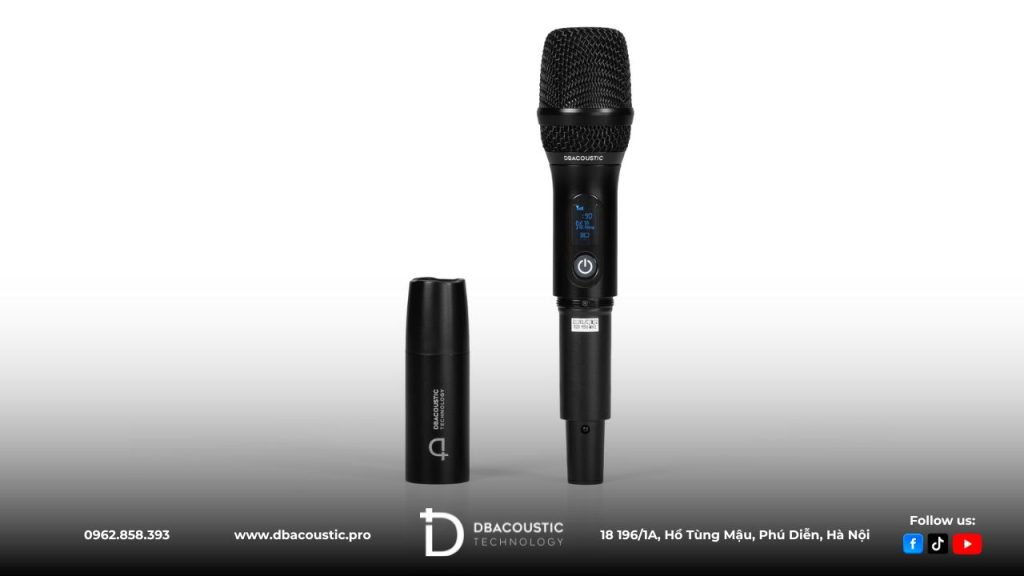 Micro không dây DBAcoustic M2 trang bị trang bị công nghệ đồng bộ sóng tự động bằng hồng ngoại.
