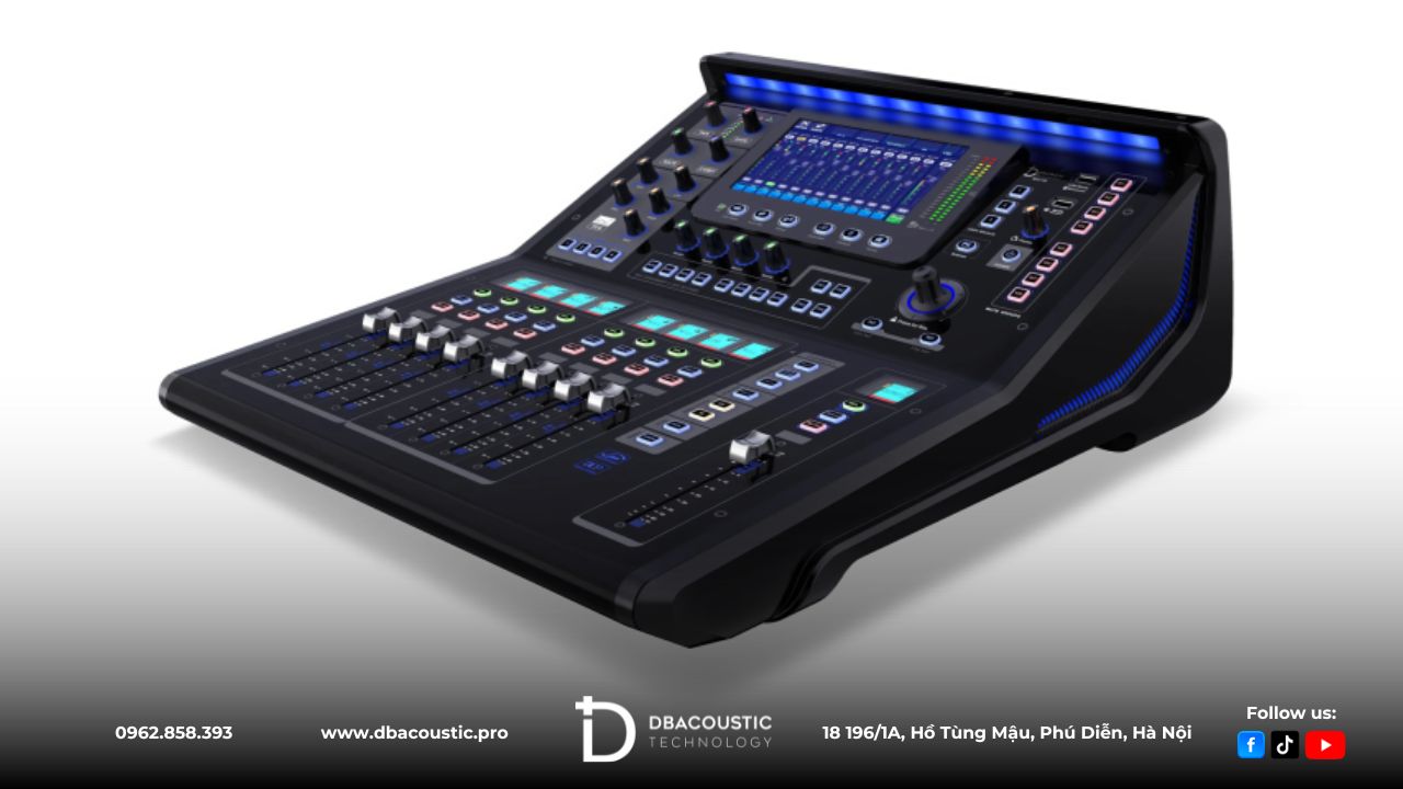 Mixer DBAcoustic MXR18 sở hữu màn hình cảm ứng