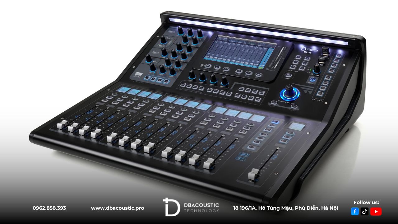 Mixer DBAcoustic MXR22 đặc biệt phù hợp cho hệ thống âm thanh chuyên nghiệp