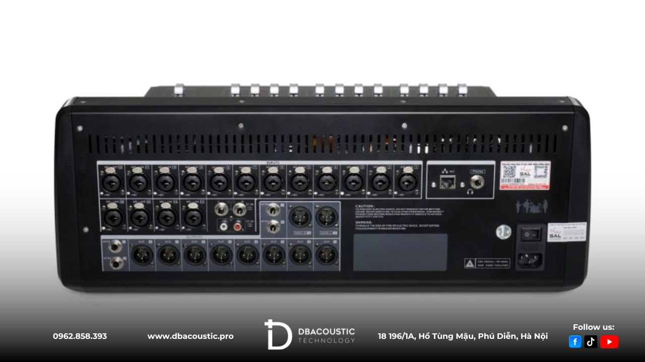 Mixer DBAcoustic MXR22 có thể phối ghép đa dạng