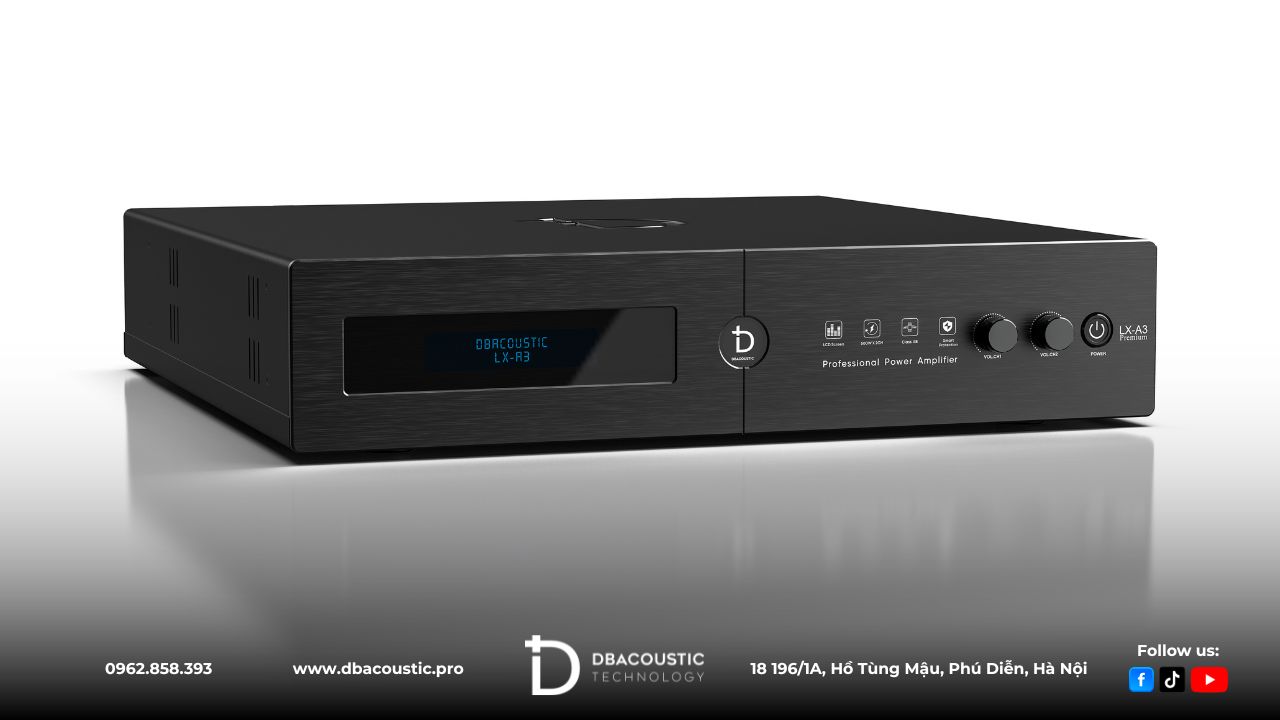 Đẩy công suất DBAcoustic LX-A3 sở hữu công suất ấn tượng.