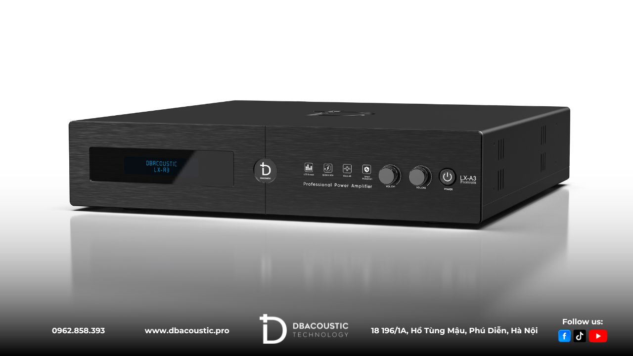 Đẩy công suất DBAcoustic LX-A3 sử dụng nguồn xuyến chịu tải ấn tượng