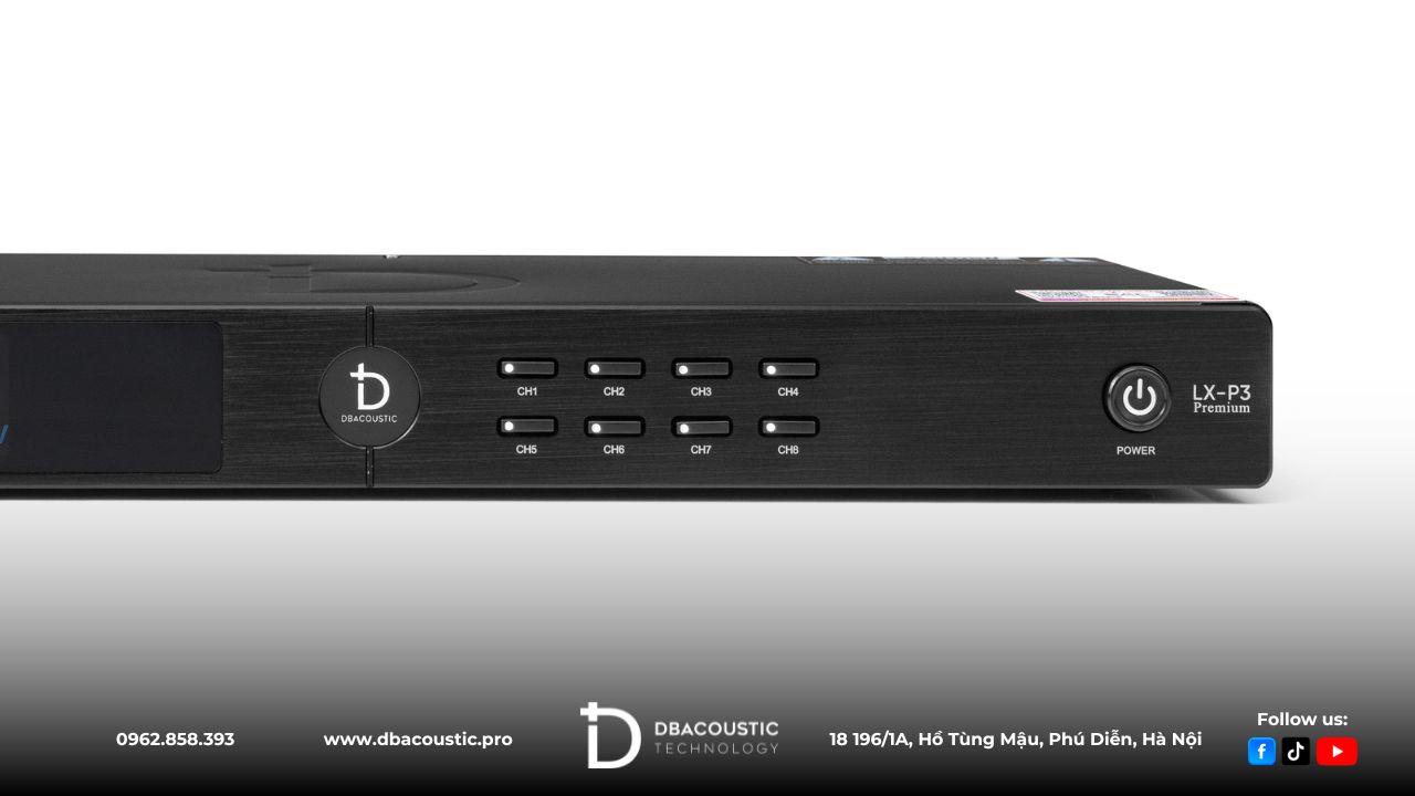Quản lý nguồn DBacoustic LX-P3 Premium là thành phần thuộc LX3 Series