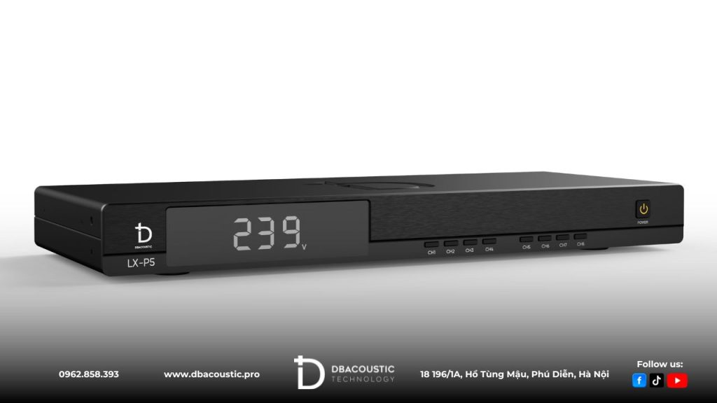 DBAcoustic LX-P5 cũng trang bị màn hình LED hiển thị cỡ lớn