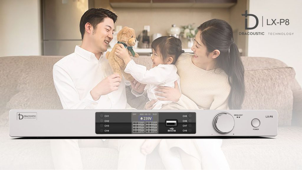 Quản lý nguồn DBAcoustic LX-P8 được thiết kế từ hợp kim nhôm nguyên khối.