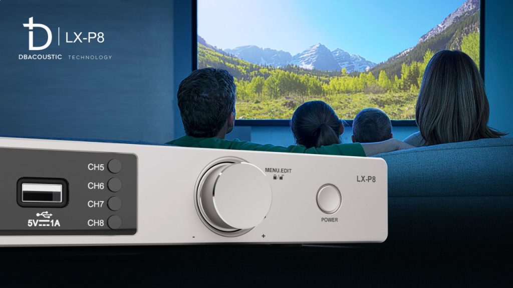 Quản lý nguồn LX-P8 trang bị bộ lọc nguồn độc lập cho từng kênh (CH1 – CH8) 