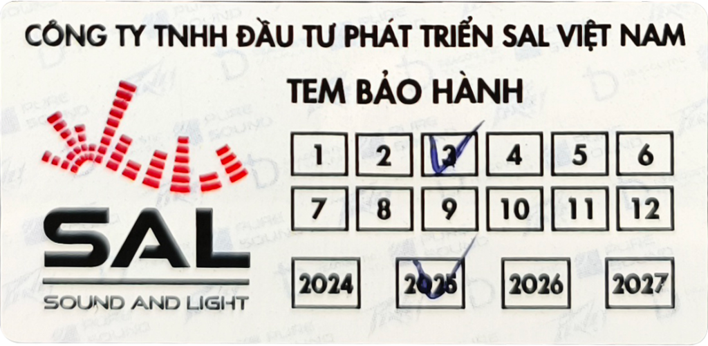 Tem vỡ bảo hành DBAcoustic