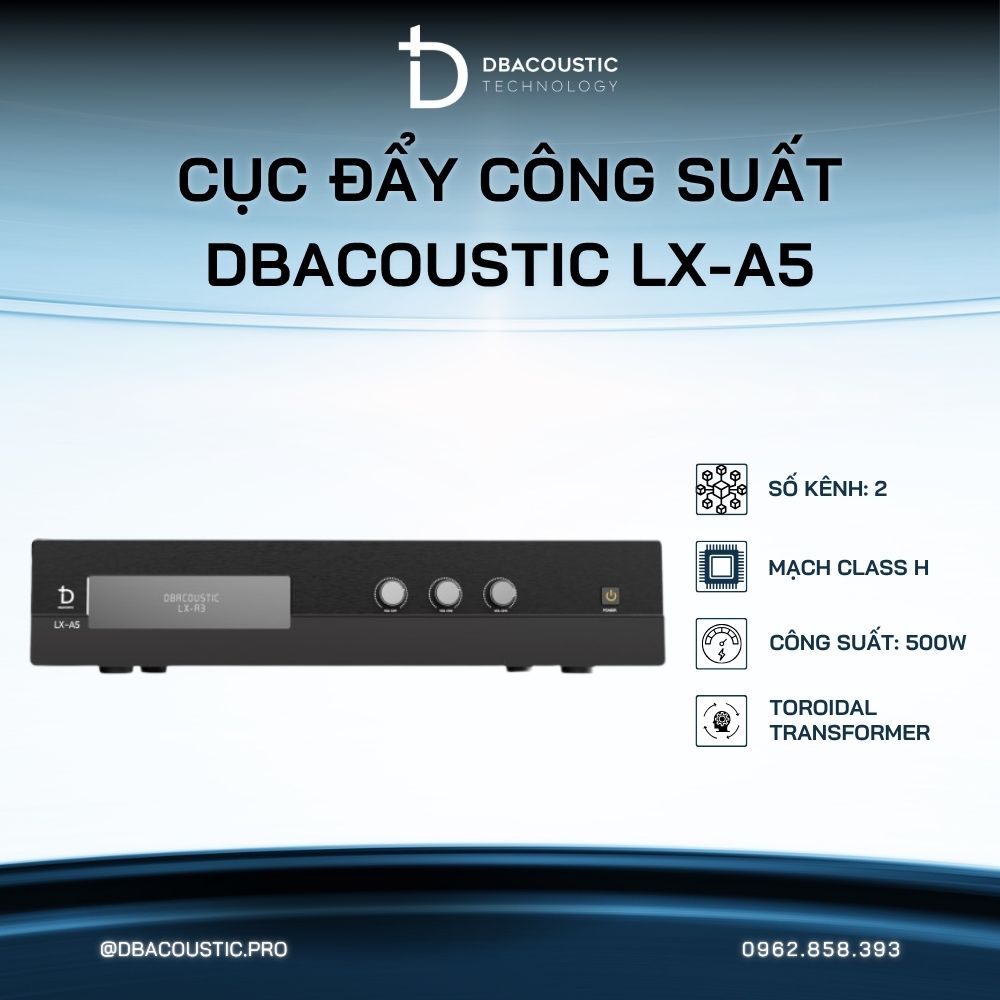 Cục đẩy công suất DBACOUSTIC LX-A5