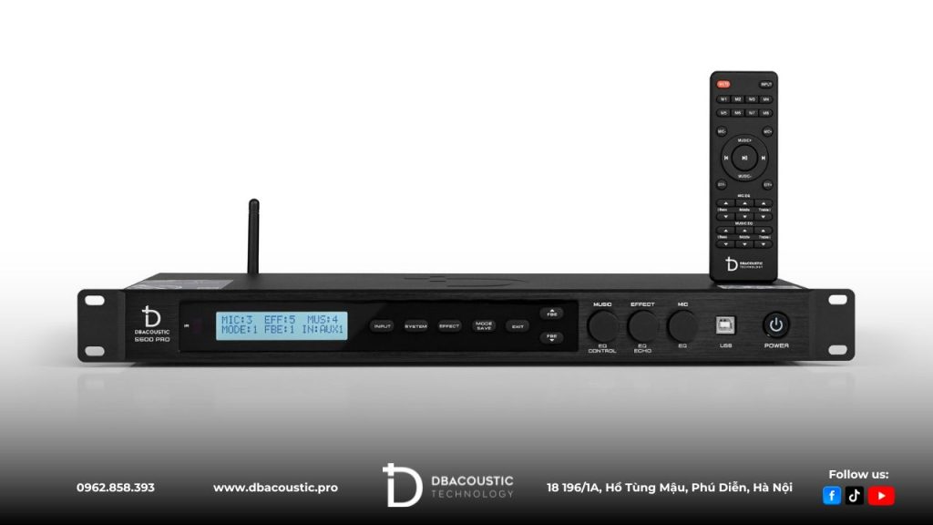 DBacoustic S600 PRO là dòng vang số thế hệ mới với công nghệ xử lý âm thanh tiên tiến