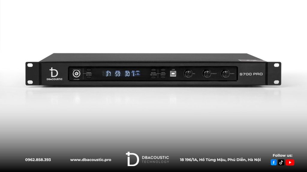 Vang số DBAcoustic S700 PRO sở hữu khả năng xử lý tín hiệu mạnh mẽ.