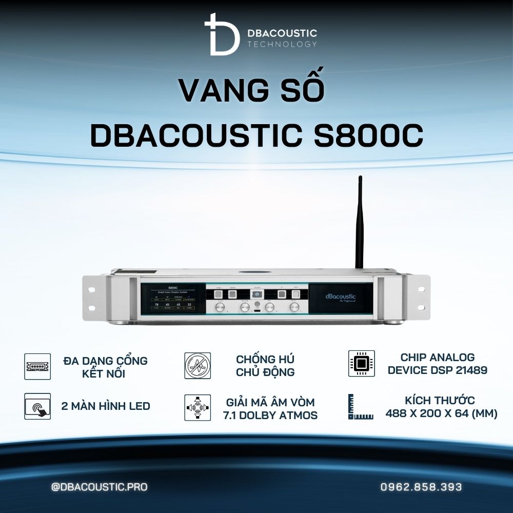 Vang số karaoke DBACOUSTIC S800C