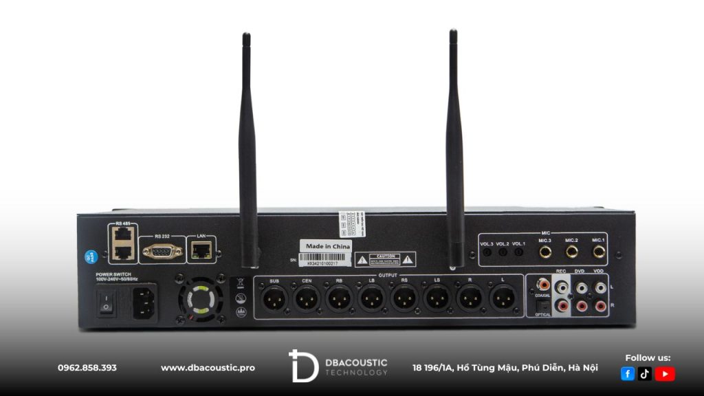 Vang số DBAcoustic S900 dễ dàng ghép nối với nhiều thiết bị khác nhau