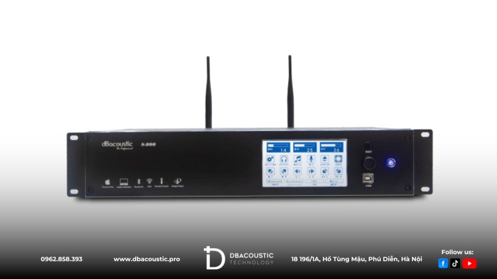 Vang số DBAcoustic S900 là bộ xử lý kỹ thuật số chuyên nghiệp cao cấp